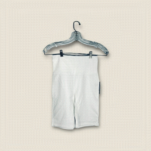 BP high waist bike shorts in ivory soft splash size S stretchy